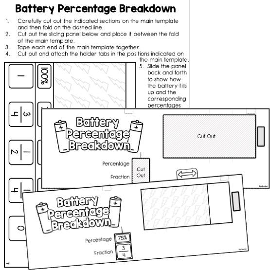 Battery Percentages Breakdown Activity - Top Teacher